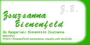 zsuzsanna bienenfeld business card